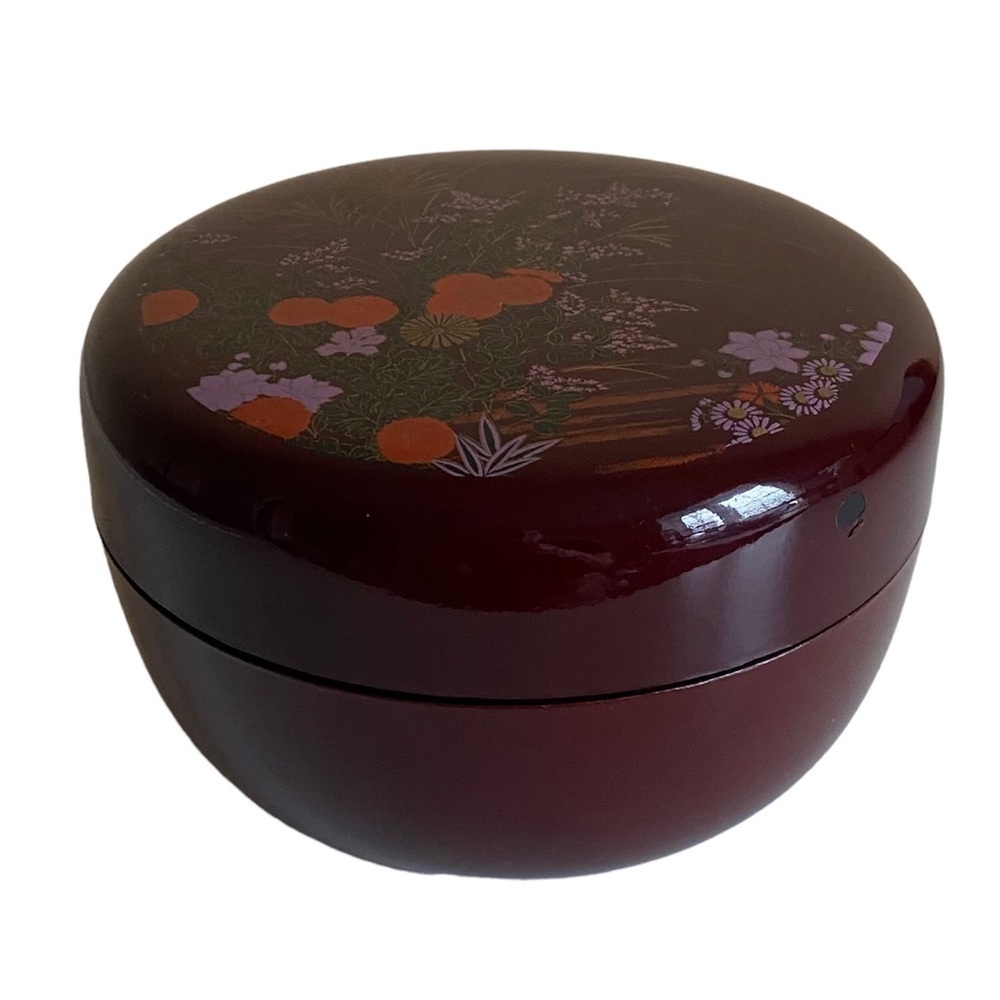 80s Yamanaka Lacquerware Japan Nesting Bowls Lidded Set of 3 Tricket Box MSM
